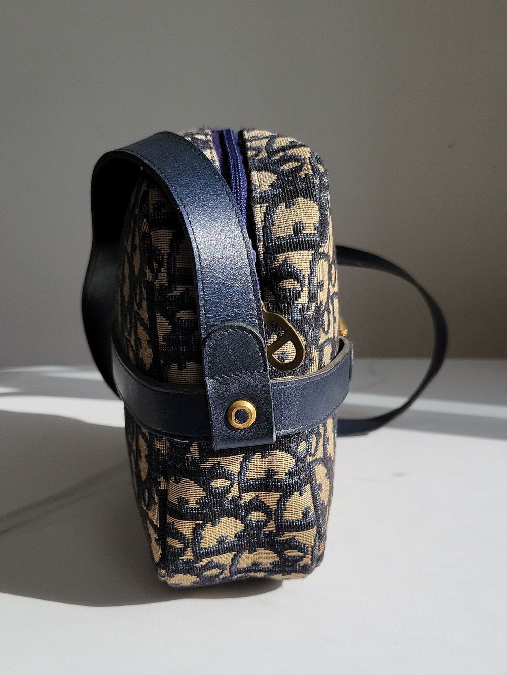 Vintage Christian Dior Oblique Jacquard Shoulder Bag - Picture 4 of 16